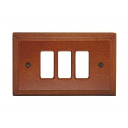 Coprinterruttore magic 3 posti legno ciliegio