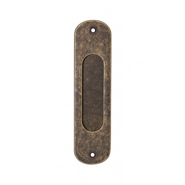 Placca inc. ovale 40x152 cieca antico a.g.