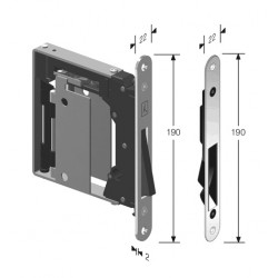 Serr. magnetica b-no ha mini 938-g992 cromo lucido