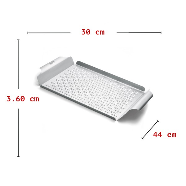 Piatto di cottura Weber per barbecue 30x44x3.60 cm