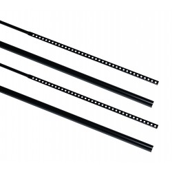 Set aste verticali porte fino h. 2200 mm nero