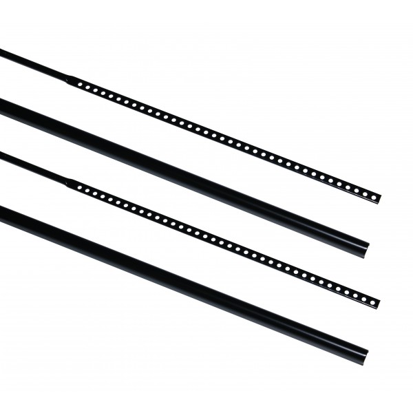 Set aste verticali porte fino h. 2200 mm nero