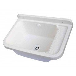 Lavatoio pilozzo mongardi 59x39x28cm pvc bianco