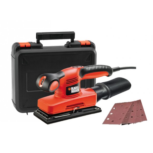 Levigatrice orbitale 240w black &amp; decker ka320eka-qs + valigetta