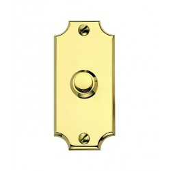 Campanello sagomato 40x85 mm ottone lucido