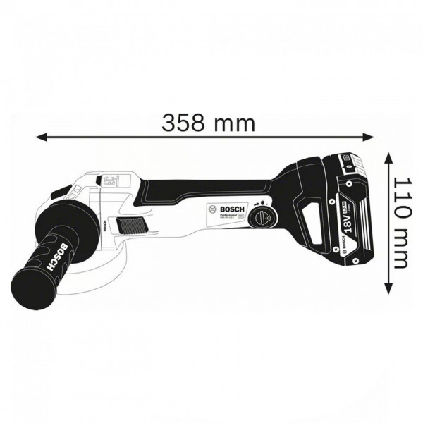 Smerigliatrice angolare Bosch Professional GWS 18V-125 C