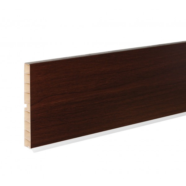 Zoccolo per cucina in PVC colore noce antico h 120 mm 4 mt