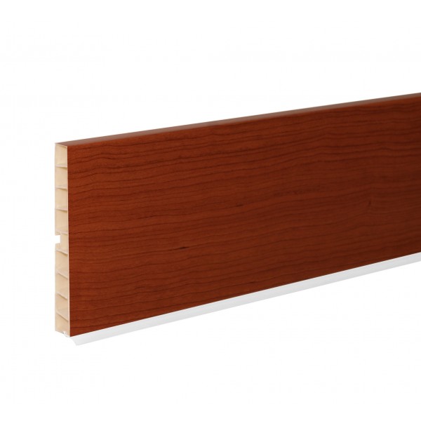 Zoccolo per cucina in PVC colore ciliegio h 120 mm 4 mt