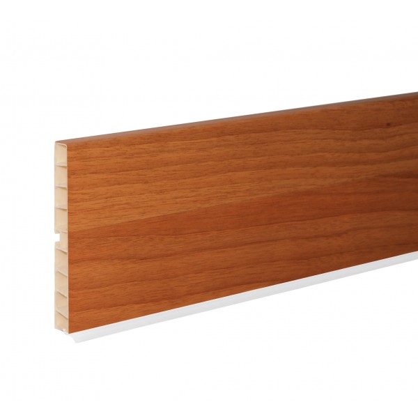 Zoccolo per cucina in PVC colore noce chiaro castiglia h 120 mm 4 mt