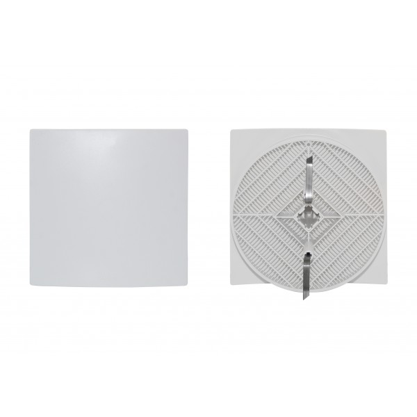 Griglia quadra estet. c/rete 166x166 bianco (bli)