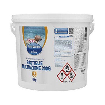 Cloro in pastiglie combinate multiazione 5 kg (10x500gr) Bestway 59021