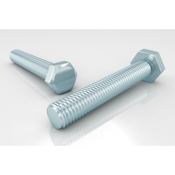 Vite metrica te 8 mm / m5 x 30 mm zincato bianco
