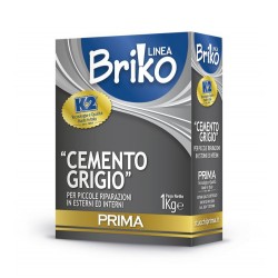 Briko k2 - cemento 1 kg interni / esterni grigio