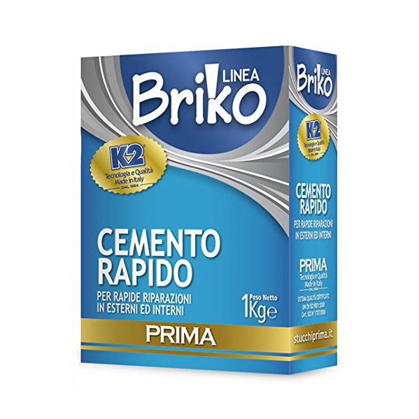 Briko k2 - cemento 1 kg rapido int / est grigio