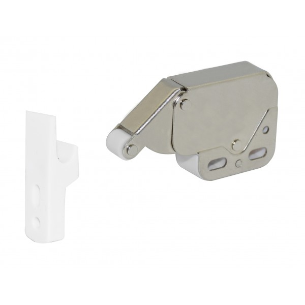 Chiusura a scatto per mobili 48,5x28mm bianco