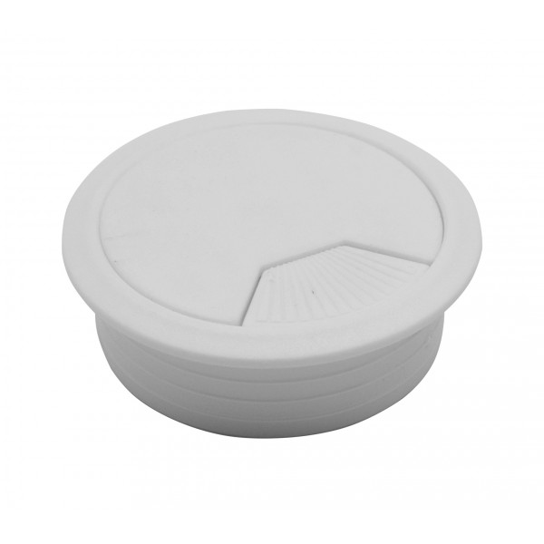 Bocchetta passacavi d. 60 mm plastica bianco