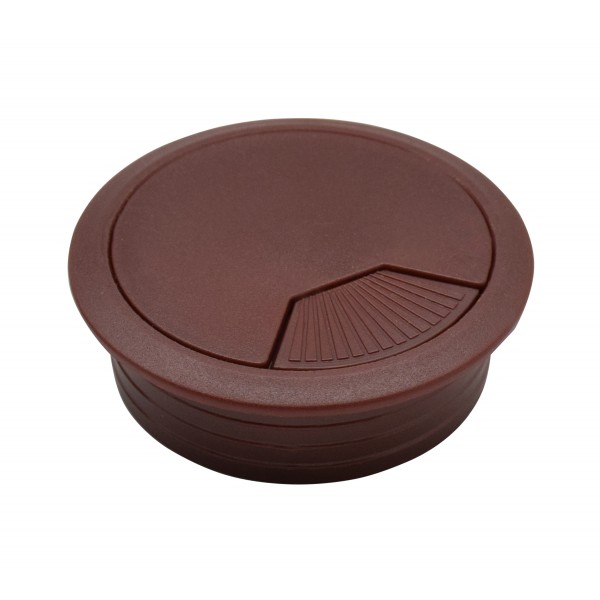 Bocchetta passacavi d. 60 mm plastica marrone