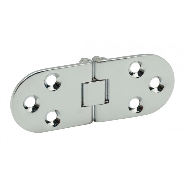 Cerniera a biscotto 180° 80x30mm cromo