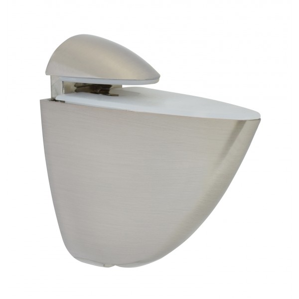 Reggimensola per vetro 4x30mm metallo nichel satin