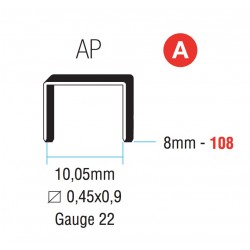 Punti 108 ap per cucitrici 10x8 mm (5000 pz)