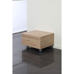 Cassettiera su ruote 1 cass. colore rovere
