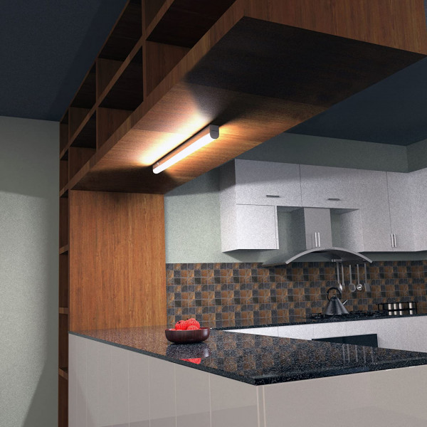Lampada a led sottopensile cucina 8w – 57,3 cm prisma bianco briloner