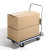 Carrello con manico pieghevole portapacchi 4 ruote portata 150kg blu e grigio