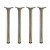 Gambe per tavolo diametro ø 60 mm – 71 cm acciaio nichel satinato