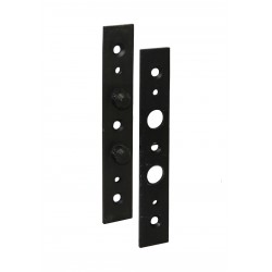 Coppia antistrappo 2 punte 110x20x4 zincato nero