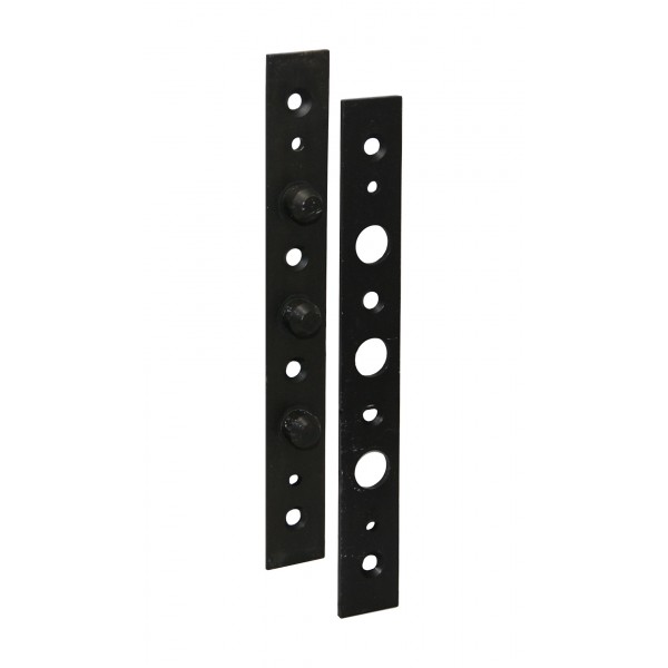 Coppia antistrappo 3 punte 160x20x4 zincato nero