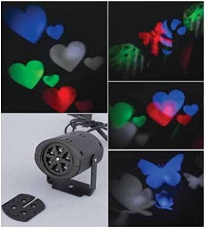 Proiettore faro led RGB luci di Natale per interno con disegni natalizi