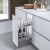 Cestello portabottiglie estraibile 2 piani Inoxa 5102EY cromato e bianco 30x50cm