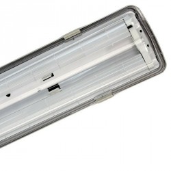 Plafoniera beghelli 2x36w 2tubi led ip65 4000k gri