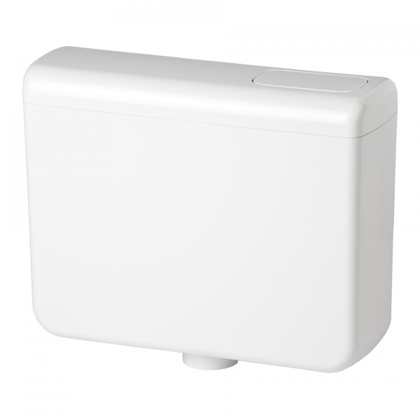 Cassetta wc esterna Idrobric compact bianco con un tasto 