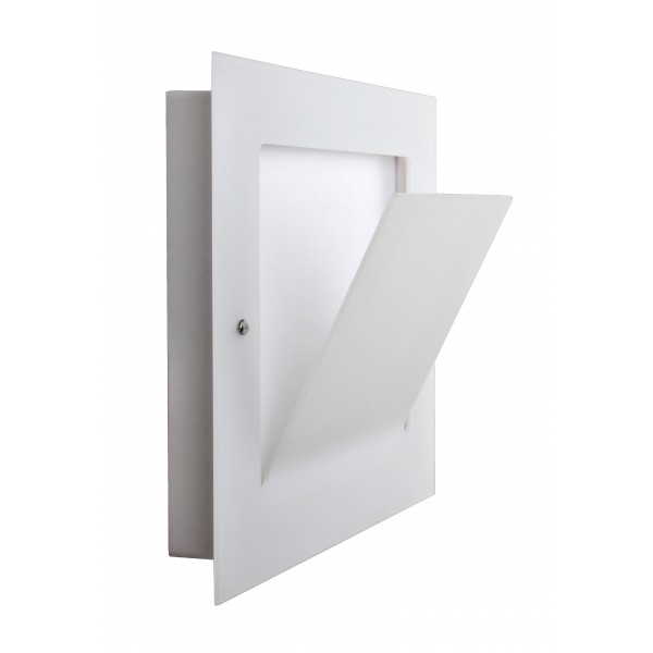 Applique led etra 24w 35x35x12,5 bianco