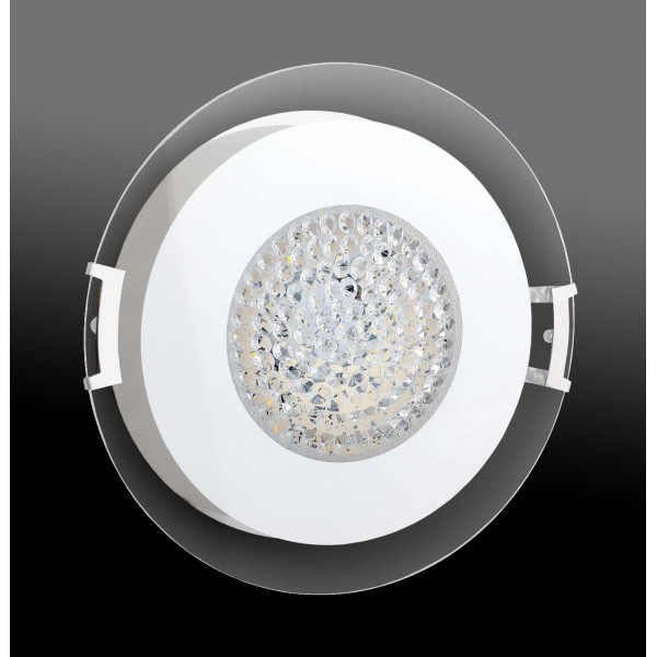 Plafoniera led luce 18w 35x5,5 cromo