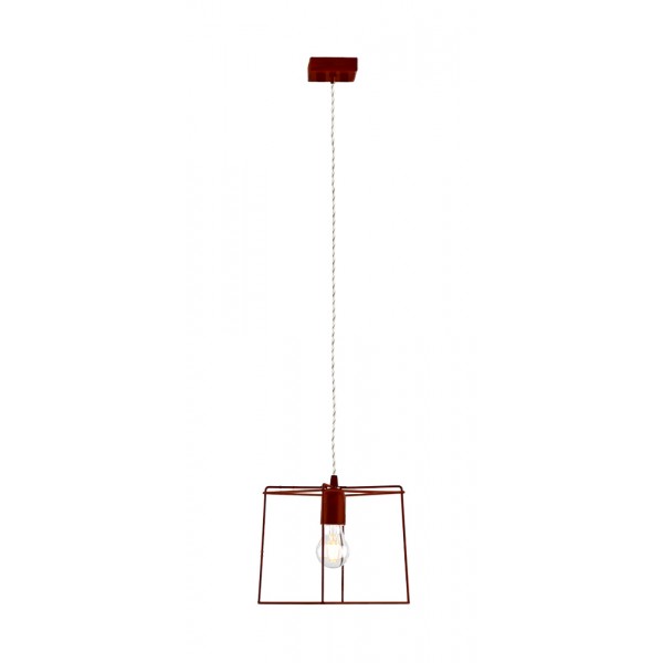Lampada sospensione corte  42w e27 20x20x150 mar.