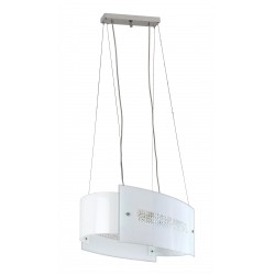 Lampada sospensione cristal 42w e27 59x120 cromo