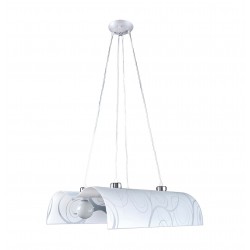 Lampadario led miley 42w e27 60x90 bia/gri