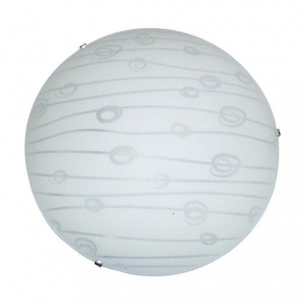Plafoniera tris 42w e27 30x8 bianco