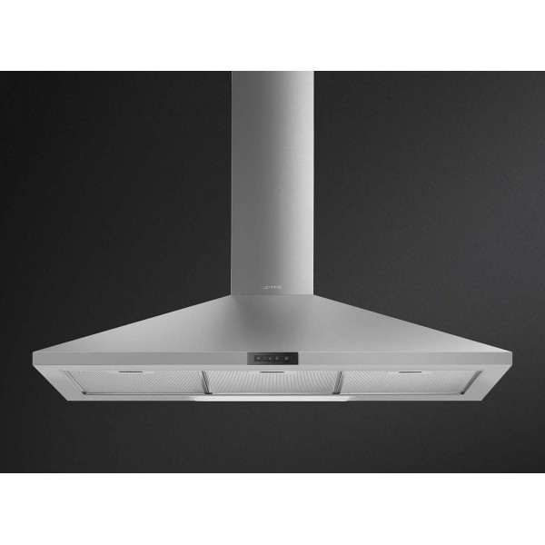 Cappa a parete cl. d 588 m3 90 cm inox satinato