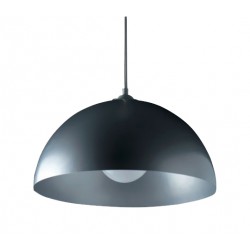 Lampadario carlotta  e27 42w 33x16,5 vetro grigio