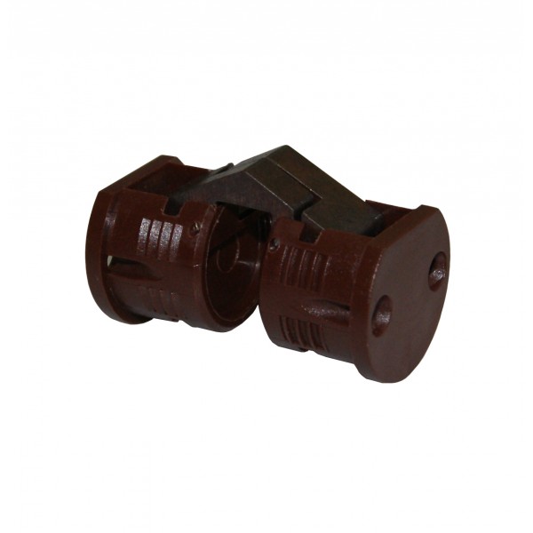 Cerniera inv. laterale x mobile d.25x17mm marrone