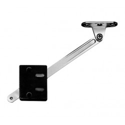 Asta acc. c/arresto 250 mm 60-90° nylon bianco