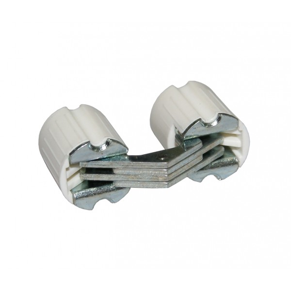 Cerniera invisibile x mobile d.16mm nylon bianco