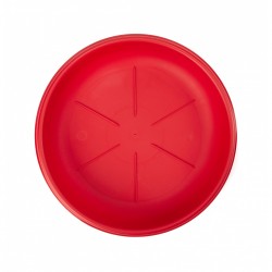 Sottovaso rotondo Bama diametro 26 cm colore corallo