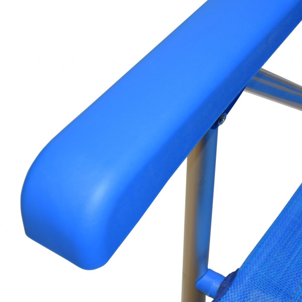 Sdraio da mare 58x60x36-95cm con supporto blU