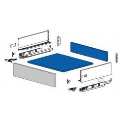 Cassetto e04 slim h. 130 mm cape+rise antracite