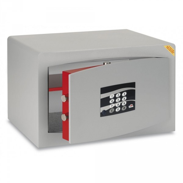 Cassaforte a mobile 28x18x20 cm serratura elettronica n3851 porta 8 mm acciaio 