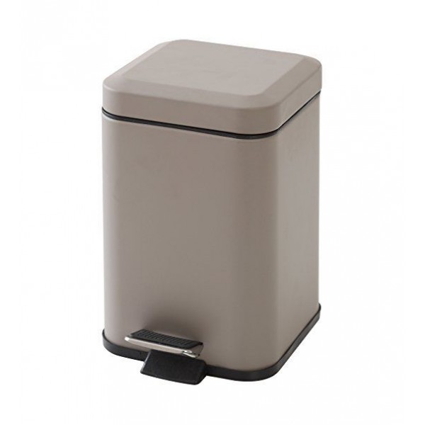 Pattumiera quadrata 3 l tortora